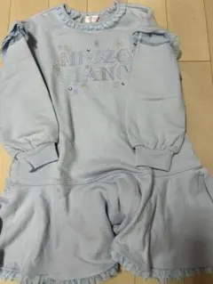 新品未使用MEZZO PIANO 水色 ワンピース 120cm