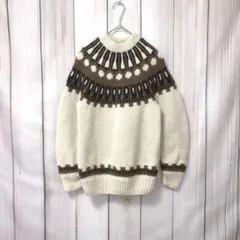 FASHIONED BY JUN ノルディック柄 ヴィンテージ 希少 毛100