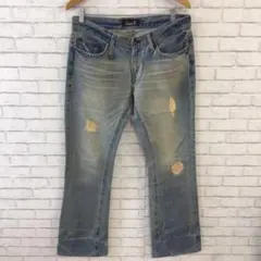 4.24 h39 キャバリア デニムパンツ 46 Gパン ダメージ￼のサムネイル