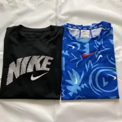 Nike DRI-FIT Tシャツ 2枚セット L 黒/青