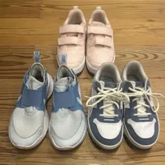 PUMA NIKE キッズ スニーカー 21cm 3足