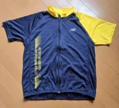 new balance サイクルジャージ LL ネイビー/イエローのサムネイル