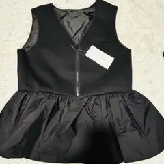 新品神戸レタス　KOBE LETTUCE ダンボールペプラム　ジレ　ベストのサムネイル