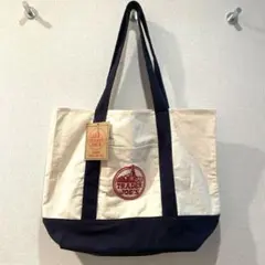 ⚠️タグ付き　TRADER JOE'S キャンバス　トートバッグ　ネイビー