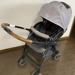 美品】アップリカ ベビーカー ラクーナクッションAC アクティブグレー