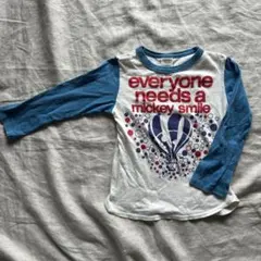 デニムアンドダンガリー DENIM DUNGAREE ミッキー長袖Tシャツ120