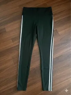 マタニティL ブラック ラインレギンス