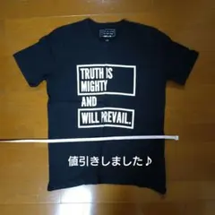 COMME CA ISM ロゴプリントTシャツ ブラック Lサイズのサムネイル