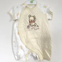 くまのプーさん　半袖ロンパース 60-70サイズのサムネイル