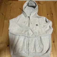 HUF グレー ジップパーカー Mサイズ