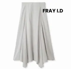 FRAY I.D ピンタックヘムフレアスカート ライトグレーのサムネイル