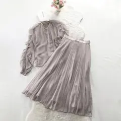 CELFORD*セルフォード　近年モデル　シフォンセットアップ　プリーツ　ワンピ