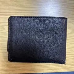 ブラックレザー二つ折り財布　ラルフローレン