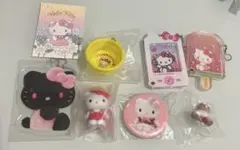 ハローキティ　サンリオ　ピューロランドぬいぐるみ缶バッジ　寿司　ガチャ