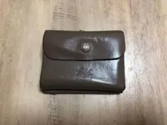 イルビゾンテ　IL BISONTE　ブラウン レザー 二つ折り財布