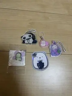 サンエックス アクリルキーホルダー ステッカー 5点セット