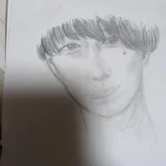 カノックスター 鉛筆画風 似顔絵アート モノクロポスター A4サイズ