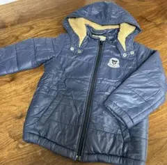 DOUBLE.B ダウンコート ブルーグレー 中綿 サイズ110