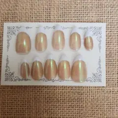 ベージュマグネット ネイルチップ 現品販売 004