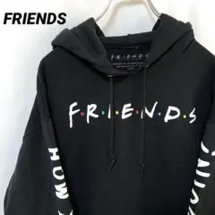 N-5697 希少 FRIENDS 海外ドラマ アメリカ古着スウェットパーカーL