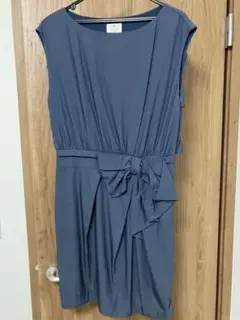 LANVIN en Bleu バックフリル リボンワンピースのサムネイル