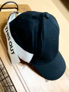 【希少】ZARA ロゴ　テープ　デザイン　キャップ