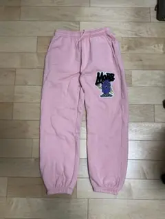 【中古】)MOBB×The Pink モブ ピンク スウェットパンツ 男女兼用