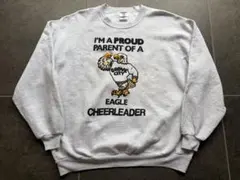 80s90s美品USA古着jerzees sweatスウェットイーグル カレッジ