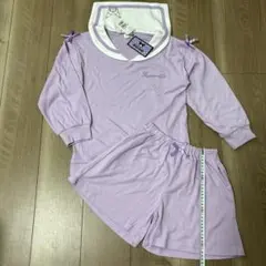 キッズ 140 Kuromi クロミパジャマ ルームウェア　パープル