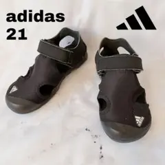 21 adidas CAPTAIN TOEY サンダルキッズ 子供 靴 黒 軽量