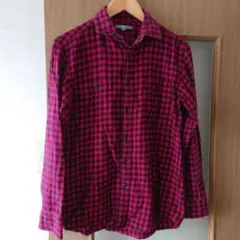 ユニクロ　ギンガムチェックシャツ