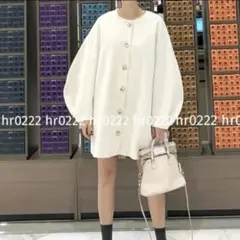 バルーンスリーブオーバーサイズワンピース★ブラウス チュニック 長袖 バルーン袖