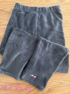 着るホカロン スヌーピー フリース レギンス パンツ L-LL グレー