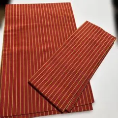 軽装帯　赤と黄色のストライプ