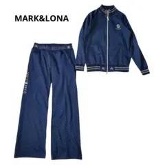MARK&LONA ジャージ上下 星柄 スカルビジュー 裏起毛 Mサイズ