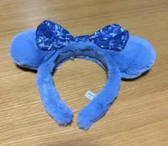 ディズニー　ミニーちゃんカチューシャ　水色