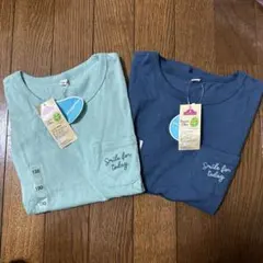 オーガニックコットン Tシャツ 130cm 2枚セットのサムネイル