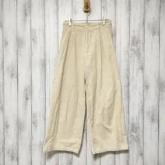 GU ジーユー (S)　コーデュロイ ワイドパンツ
