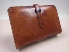 55 COACH ミニ システム手帳カバー 革 ブラウン レザー ブラウン