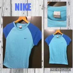 NIKE 半袖Tシャツ バイカラー キャップスリーブ レディースL S～L美品