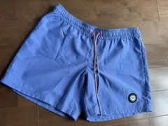 ROXY♡ショートパンツ【L】ブルー　ウエスト総ゴム　ショーツ