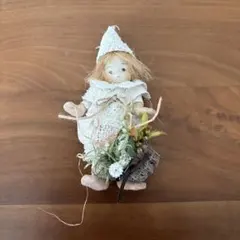 スラリークラフトマグネット付き壁掛け、花籠を持つ天使ちゃんのサムネイル