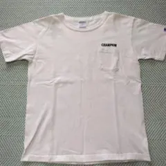 Champion T1011 ポケットTシャツ ホワイト MUSA製
