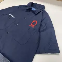 CINTAS ワークシャツ 半袖 ネイビー メンズM