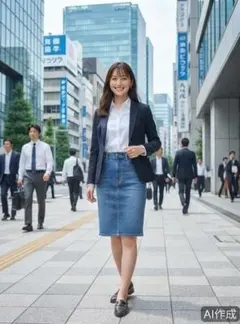 H&M エイチアンドエム デニム タイト スカート US 6　 S〜M相当 mm