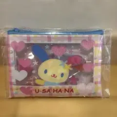 ウサハナ お菓子入りフラットポーチ クリアポーチ サンリオ