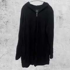 美品✨Soma【XL】フルジッパー パーカー シンプルデザイン　丈長め