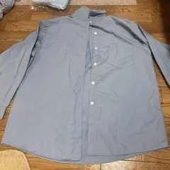 無印良品 スタンドカラーシャツ ブルーのサムネイル