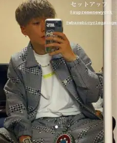 Supreme 総柄 ジャケット コムドットゆうた色違い着 Supreme 総柄 ジャケット コムドットゆうた色違い着 - メルカリ