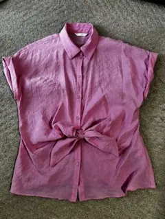 ZARA 半袖シャツ ピンク